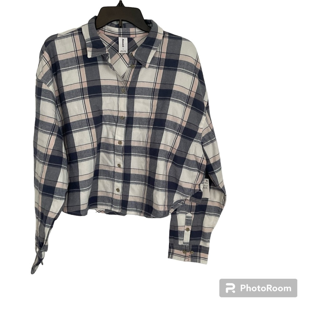 NWT Abound cropped flannel